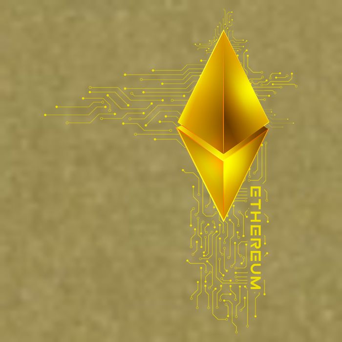 Ethereum GOLD ETH Cryptocurrency Bitcoin Garment-Dyed Women's Muscle Tee
