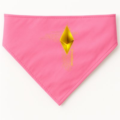 Ethereum GOLD ETH Cryptocurrency Bitcoin USA-Made Doggie Bandana
