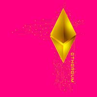 Ethereum GOLD ETH Cryptocurrency Bitcoin Poster