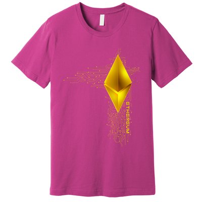 Ethereum GOLD ETH Cryptocurrency Bitcoin Premium T-Shirt