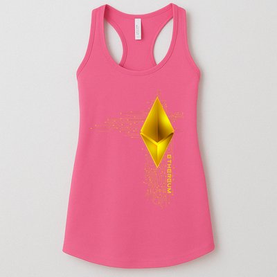 Ethereum GOLD ETH Cryptocurrency Bitcoin Womens Tank Top