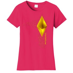 Ethereum GOLD ETH Cryptocurrency Bitcoin Women's T-Shirt