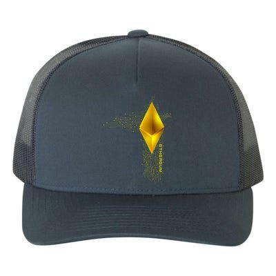 Ethereum GOLD ETH Cryptocurrency Bitcoin Yupoong Adult 5-Panel Trucker Hat