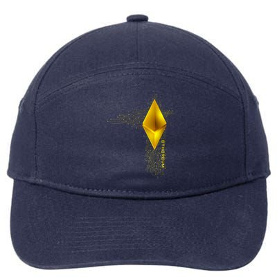 Ethereum GOLD ETH Cryptocurrency Bitcoin 7-Panel Snapback Hat