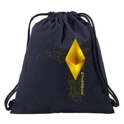 Ethereum GOLD ETH Cryptocurrency Bitcoin Drawstring Bag