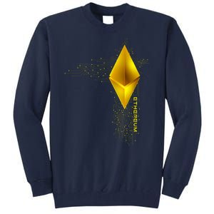 Ethereum GOLD ETH Cryptocurrency Bitcoin Tall Sweatshirt