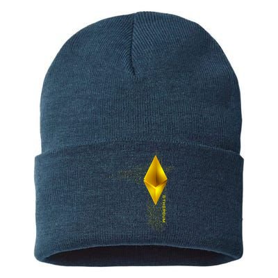 Ethereum GOLD ETH Cryptocurrency Bitcoin Sustainable Knit Beanie