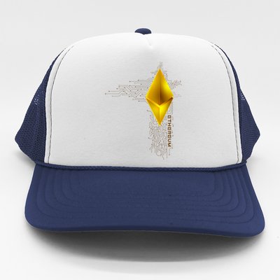 Ethereum GOLD ETH Cryptocurrency Bitcoin Trucker Hat