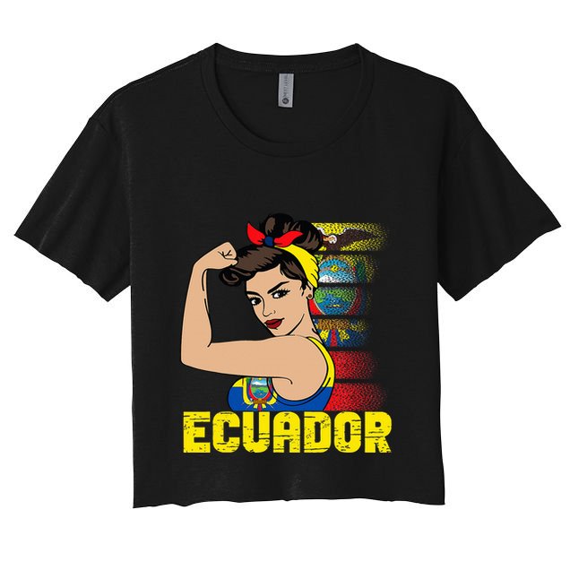 Ecuadorian Girl Ecuador Girl Chica Ecuatoriana Crop Top
