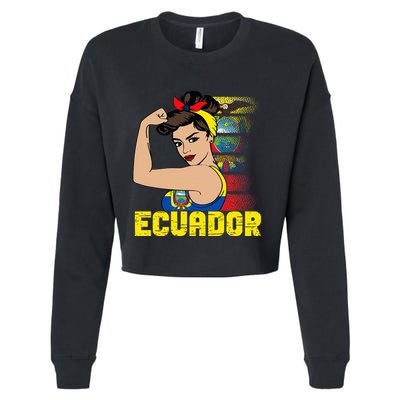 Ecuadorian Girl Ecuador Girl Chica Ecuatoriana Cropped Pullover Crew