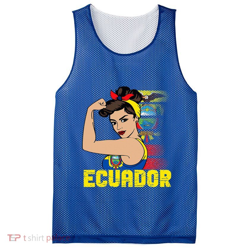 Ecuadorian Girl Ecuador Girl Chica Ecuatoriana Mesh Reversible Basketball Jersey Tank