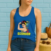 Ecuadorian Girl Ecuador Girl Chica Ecuatoriana Womens Tank Top