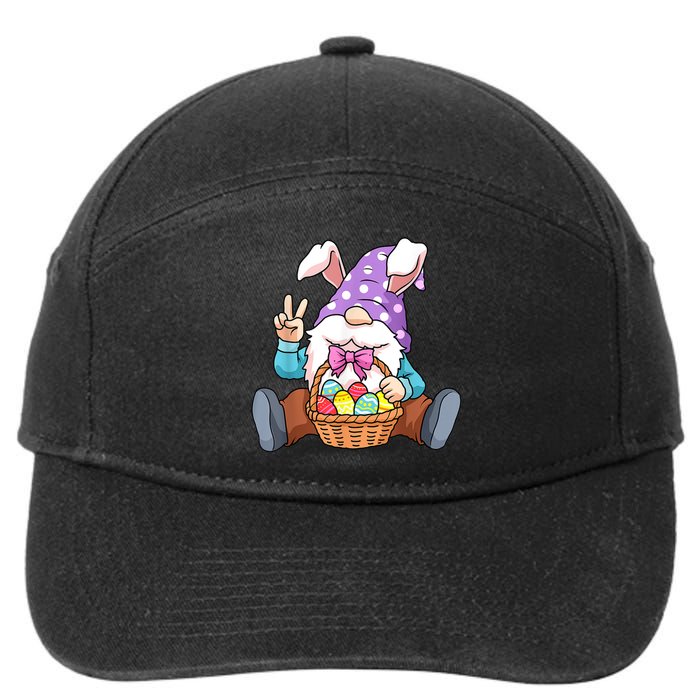 Easter Gnome Egg Funny Easter 7-Panel Snapback Hat