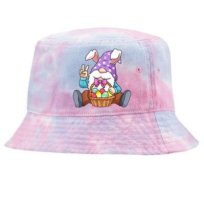 Easter Gnome Egg Funny Easter Tie-Dyed Bucket Hat