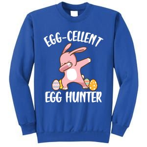 Eggmeaningful Giftcellent Egg Hunter Dabbing Easter Bunny Cool Gift Sweatshirt