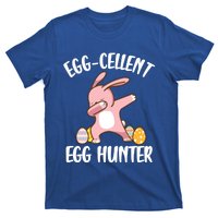 Eggmeaningful Giftcellent Egg Hunter Dabbing Easter Bunny Cool Gift T-Shirt