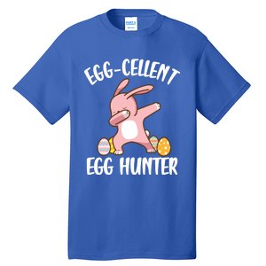 Eggmeaningful Giftcellent Egg Hunter Dabbing Easter Bunny Cool Gift Tall T-Shirt