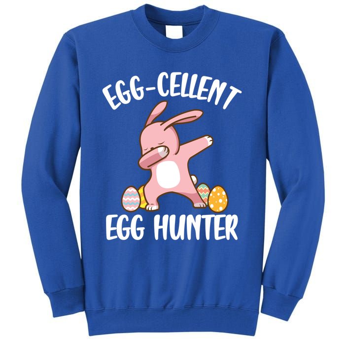 Eggmeaningful Giftcellent Egg Hunter Dabbing Easter Bunny Cool Gift Tall Sweatshirt