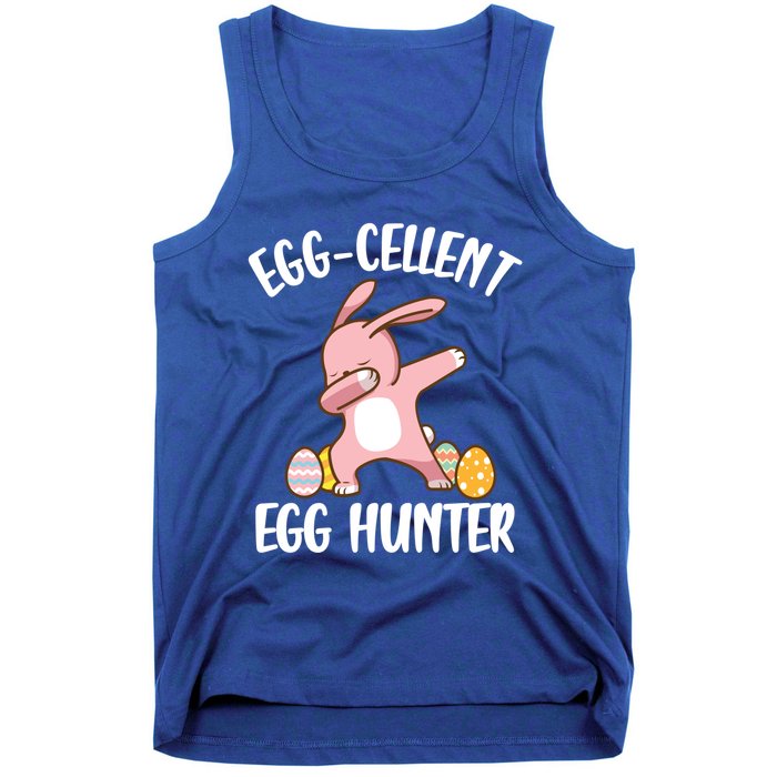 Eggmeaningful Giftcellent Egg Hunter Dabbing Easter Bunny Cool Gift Tank Top