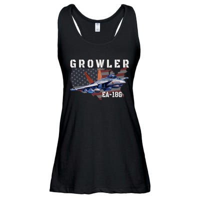 Ea18G Growler Electronic Warfare Aircraft Military Aviation Ladies Essential Flowy Tank