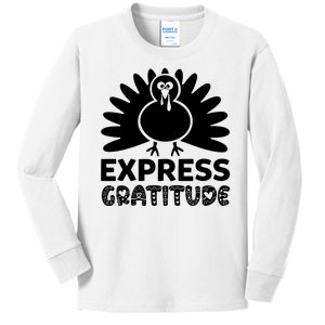 Express Gratitude Kids Long Sleeve Shirt