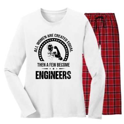 Engineer Gift Women's Long Sleeve Flannel Pajama Set 