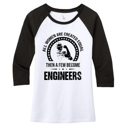 Engineer Gift Women's Tri-Blend 3/4-Sleeve Raglan Shirt