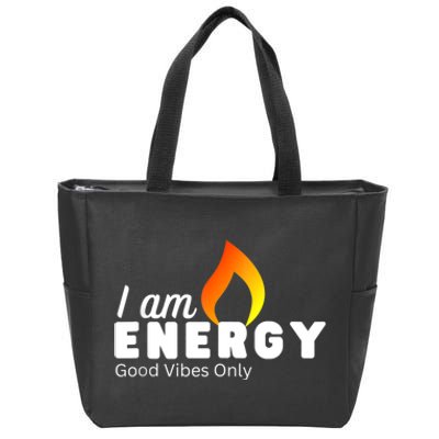 Energy Graphic Zip Tote Bag