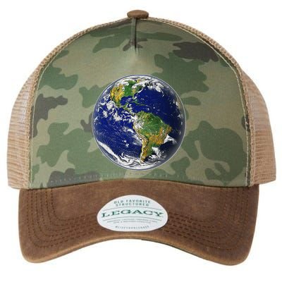 Earth Globe For Earth Day Legacy Tie Dye Trucker Hat