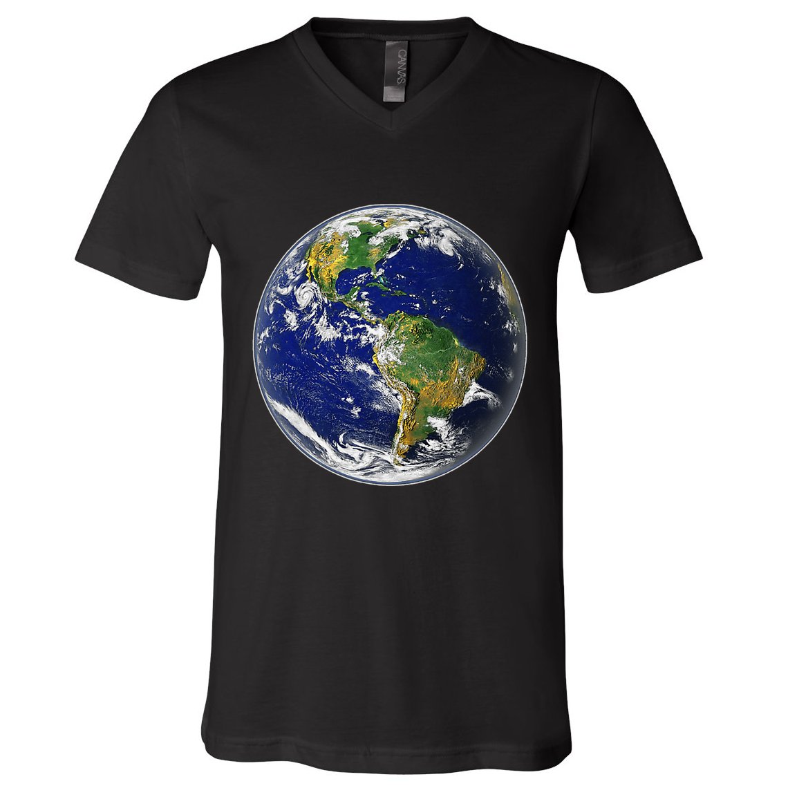 Earth Globe For Earth Day V-Neck T-Shirt