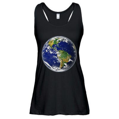 Earth Globe For Earth Day Ladies Essential Flowy Tank