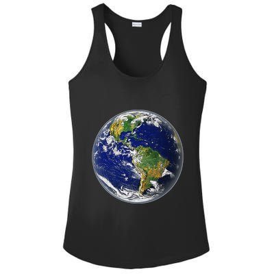 Earth Globe For Earth Day Ladies PosiCharge Competitor Racerback Tank