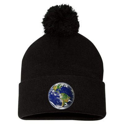 Earth Globe For Earth Day Pom Pom 12in Knit Beanie