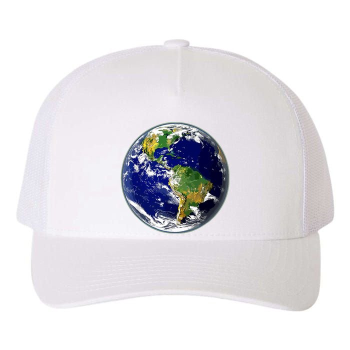 Earth Globe For Earth Day Yupoong Adult 5-Panel Trucker Hat