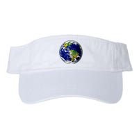 Earth Globe For Earth Day Valucap Bio-Washed Visor