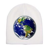 Earth Globe For Earth Day Short Acrylic Beanie