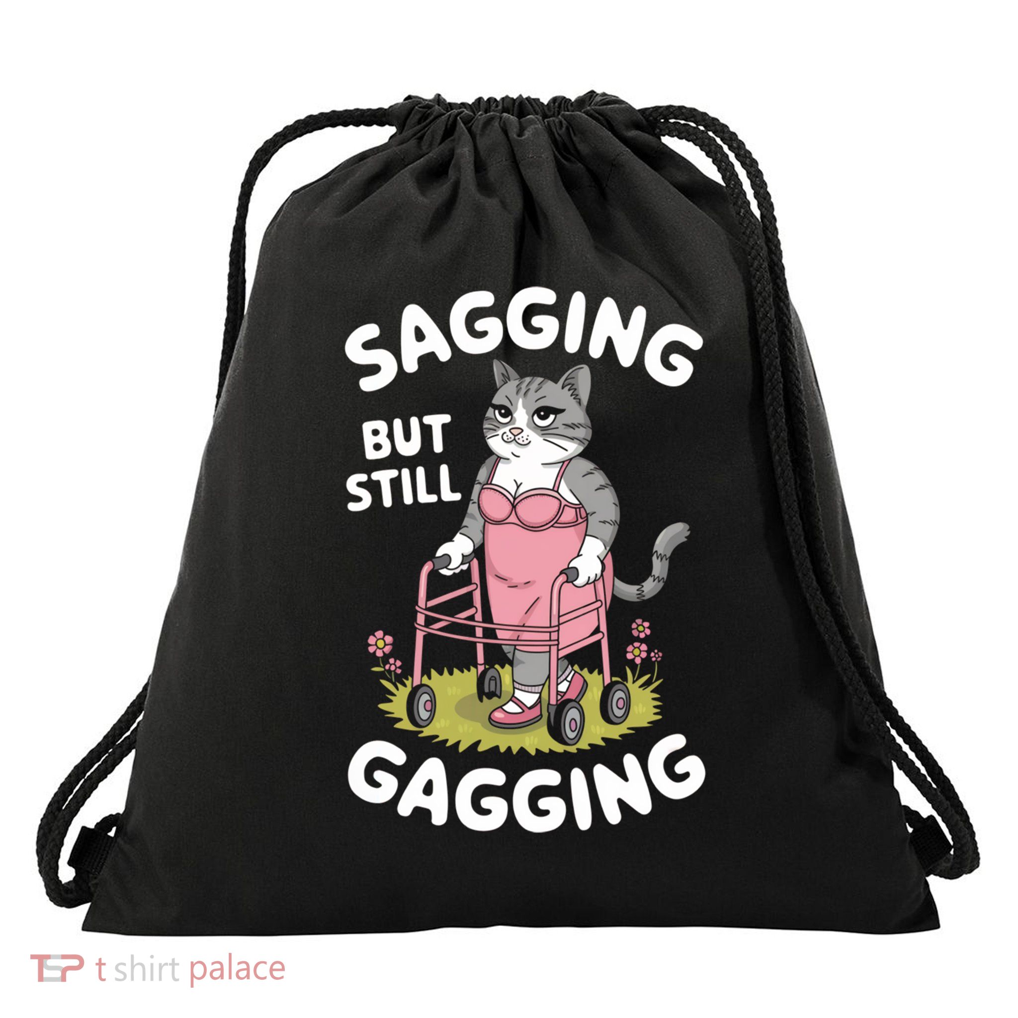 Embarrassing Gift Funny Cat Meme Inappropriate  Cool Gift Drawstring Bag