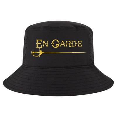 En Garde Fencing Fencer Swordsman Rapier Sabre Mask Sword Cool Comfort Performance Bucket Hat