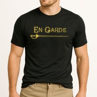 En Garde Fencing Fencer Swordsman Rapier Sabre Mask Sword Performance Shirt