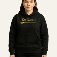En Garde Fencing Fencer Swordsman Rapier Sabre Mask Sword Hoodie