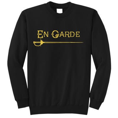 En Garde Fencing Fencer Swordsman Rapier Sabre Mask Sword Sweatshirt