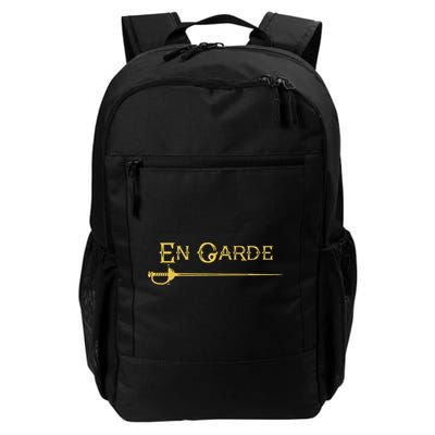 En Garde Fencing Fencer Swordsman Rapier Sabre Mask Sword Backpack