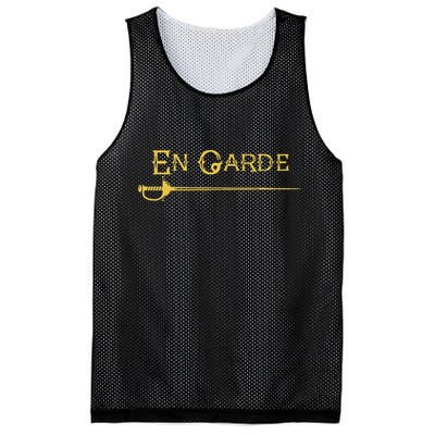 En Garde Fencing Fencer Swordsman Rapier Sabre Mask Sword Mesh Reversible Basketball Jersey Tank