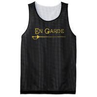 En Garde Fencing Fencer Swordsman Rapier Sabre Mask Sword Mesh Reversible Basketball Jersey Tank