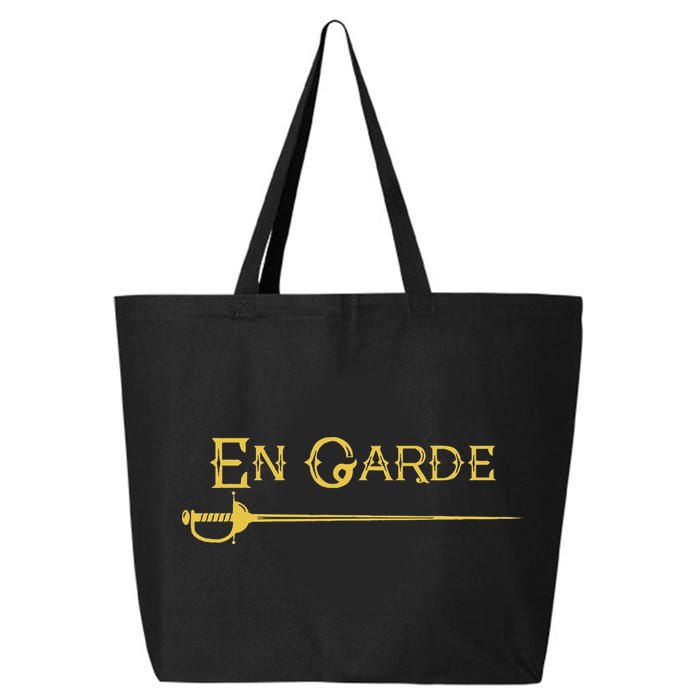 En Garde Fencing Fencer Swordsman Rapier Sabre Mask Sword 25L Jumbo Tote