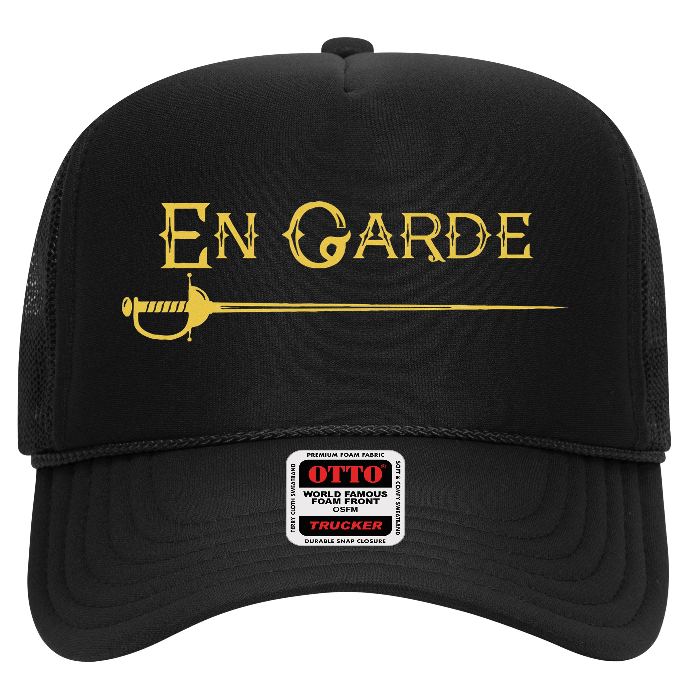 En Garde Fencing Fencer Swordsman Rapier Sabre Mask Sword Hat