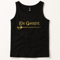 En Garde Fencing Fencer Swordsman Rapier Sabre Mask Sword Tank Top