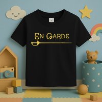 En Garde Fencing Fencer Swordsman Rapier Sabre Mask Sword Toddler T-Shirt