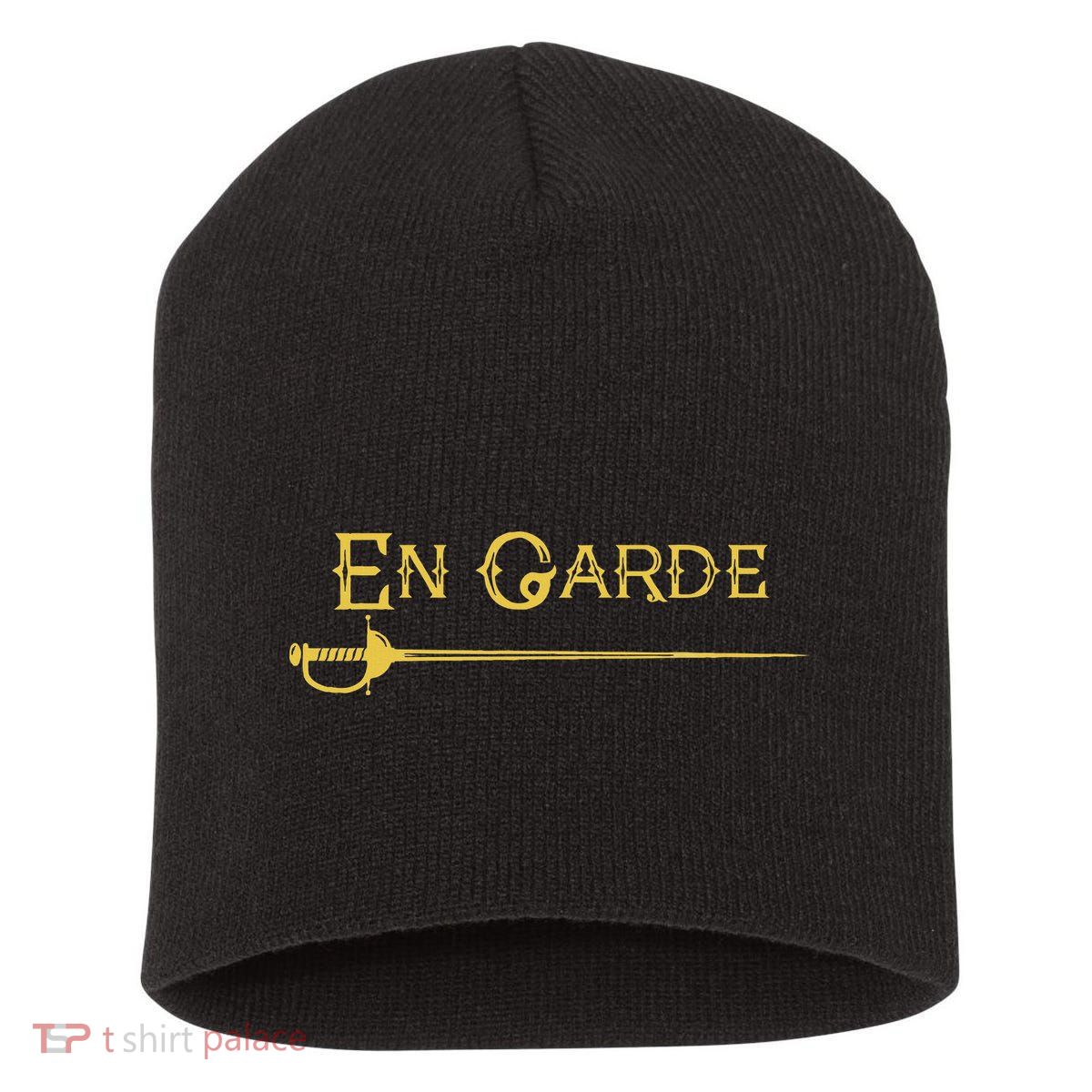 En Garde Fencing Fencer Swordsman Rapier Sabre Mask Sword Short Acrylic Beanie