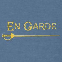 En Garde Fencing Fencer Swordsman Rapier Sabre Mask Sword Garment-Dyed Sweatshirt